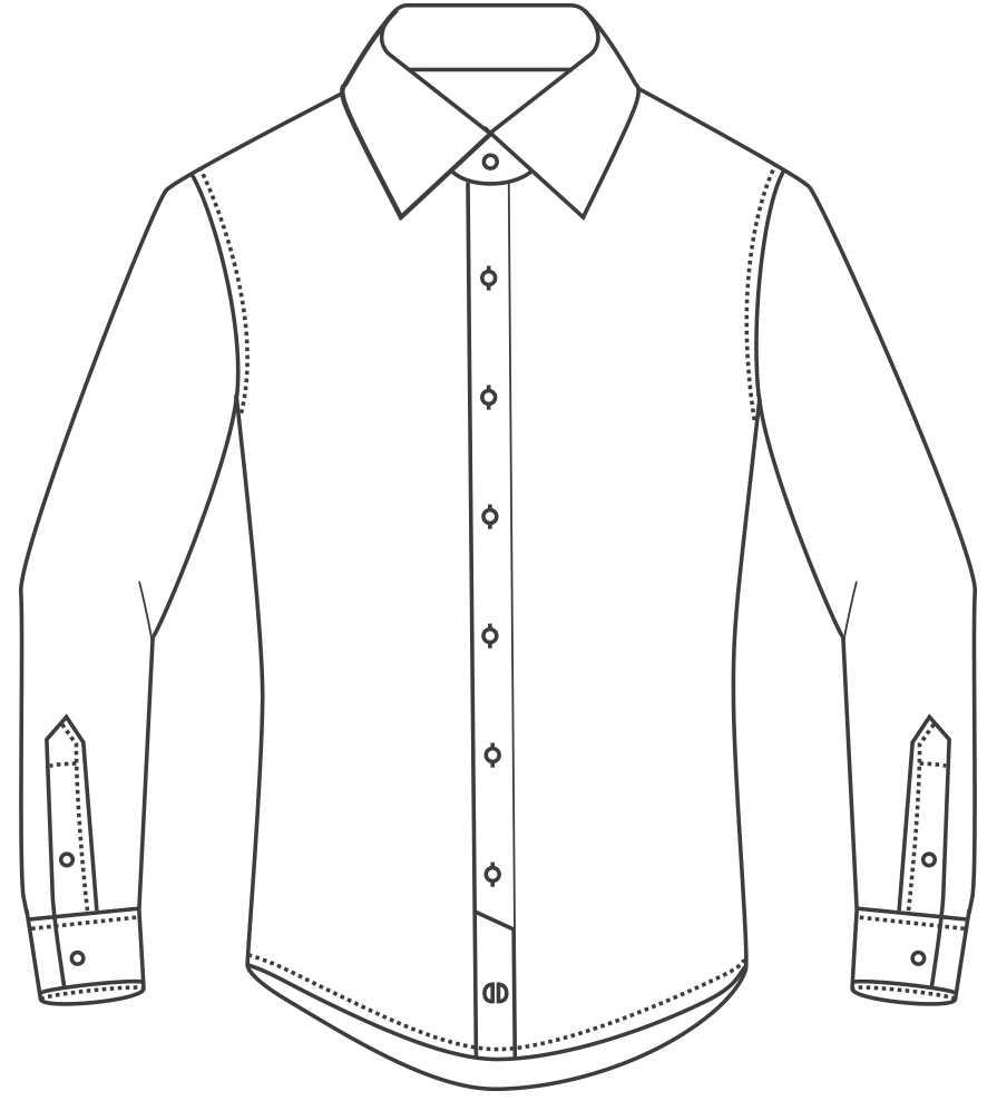 Men's long-sleeve shirt crafted from soft, durable fabric. Ideal for layering in cooler weather. - Apparel Sourcing Bangladesh